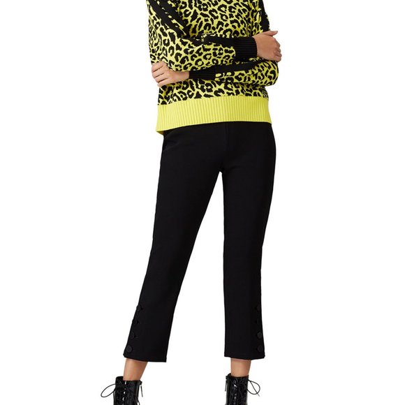 Cinq a Sept Black Boyfriend Mid rise crop pant - Picture 1 of 8